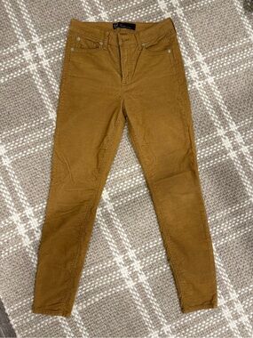 GAP women’s Mustard Brown Corduroy Slim Pants
